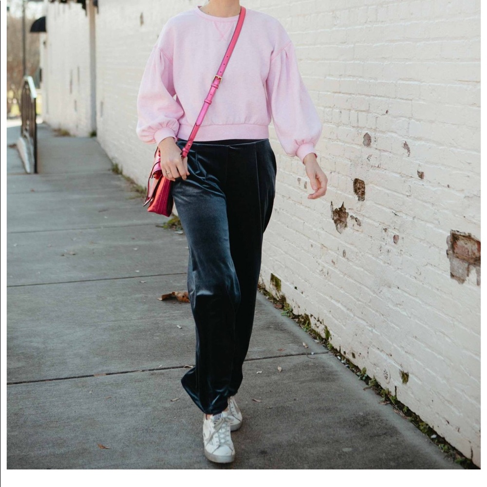 Velvet Pull On Pants